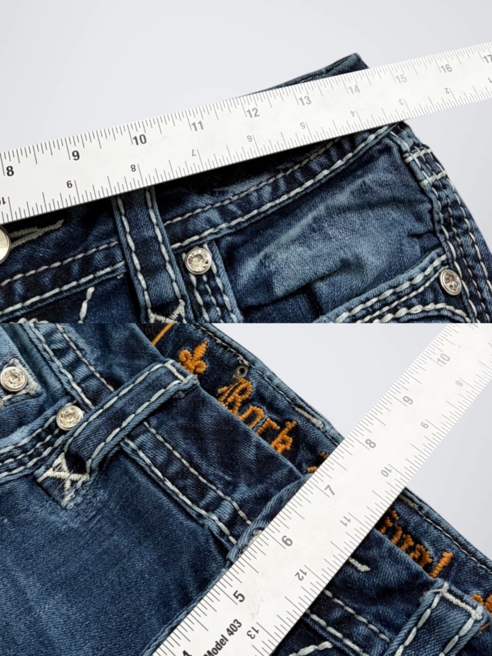 Rock Revival Low Rise Micro Denim Shorts - Picture 6 of 6